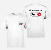 Thumbnail for Airplane Mode On Designed Pocket T-Shirts