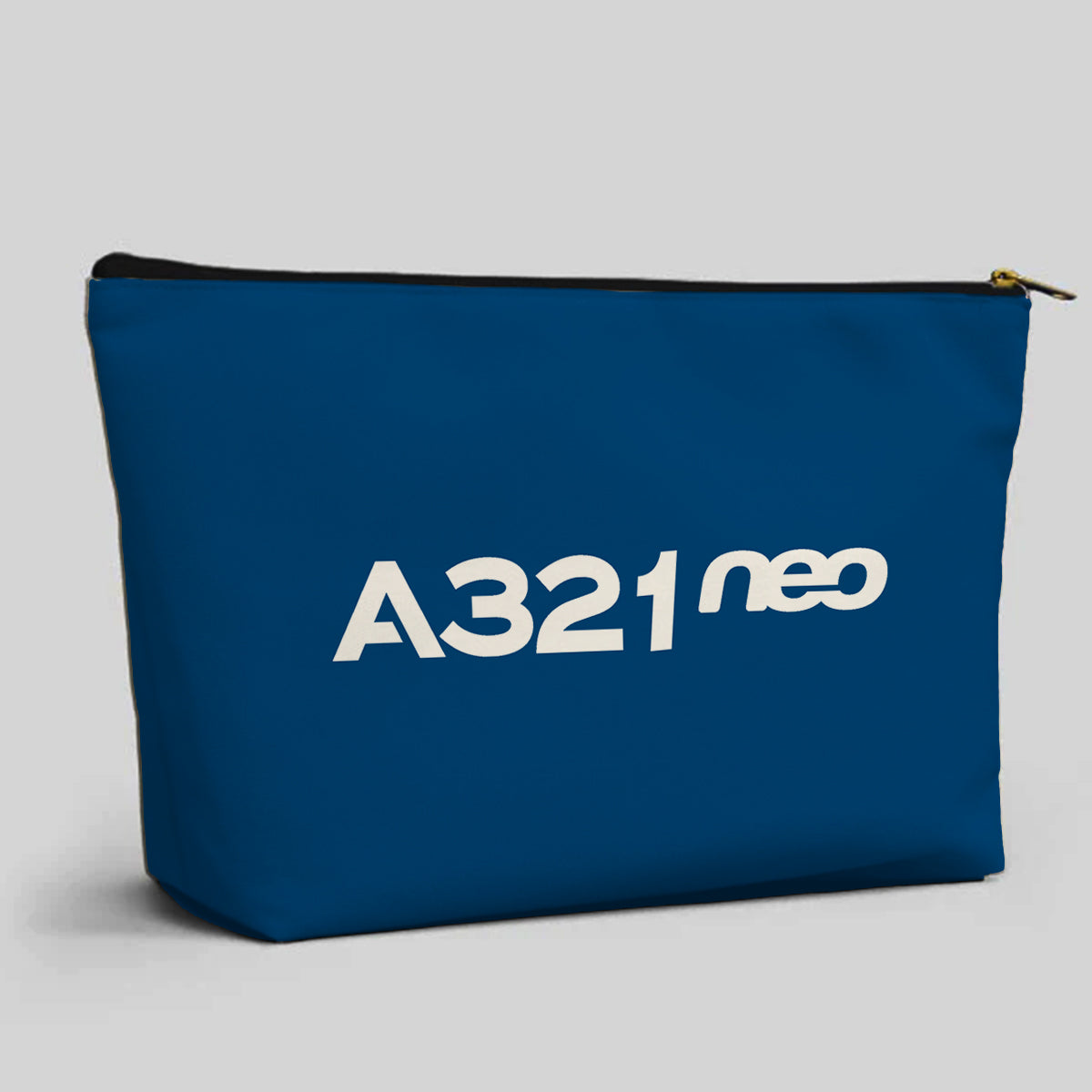 A321neo & Text Designed Zipper Pouch