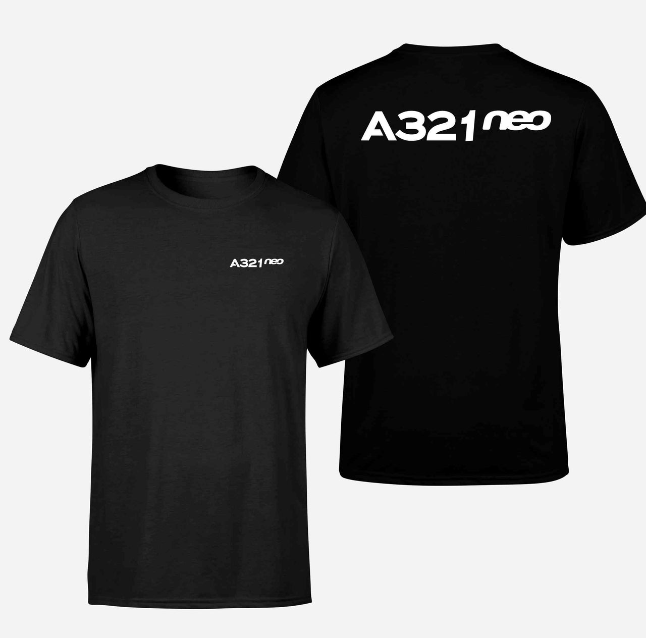 A321neo & Text Double-Side T-Shirts