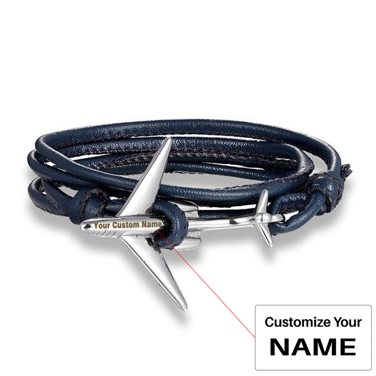 (Edition 3) Super Cool Airplane Designed Leather Bracelets