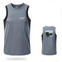 Thumbnail for Airbus A380 & Trent 900 Engine Designed Men Sleeveless T-shirt Quick Dry Vests