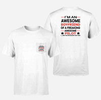 Thumbnail for I am an Awesome Boyfriend Designed Pocket T-Shirts