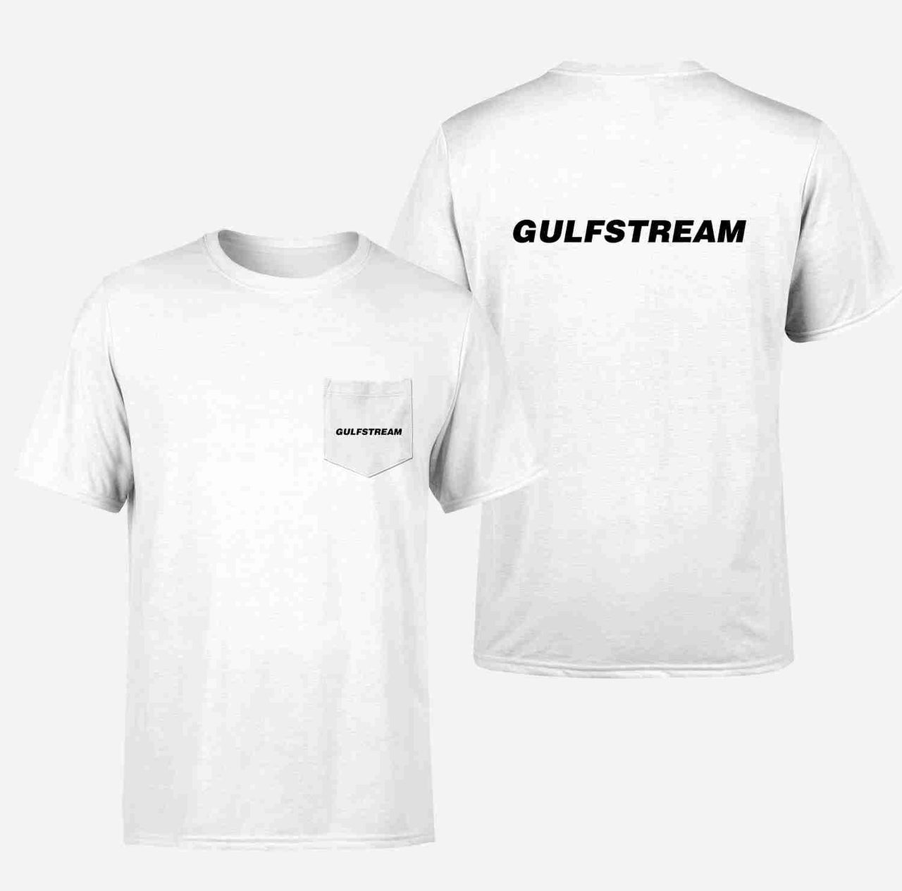 Gulfstream & Text Designed Pocket T-Shirts