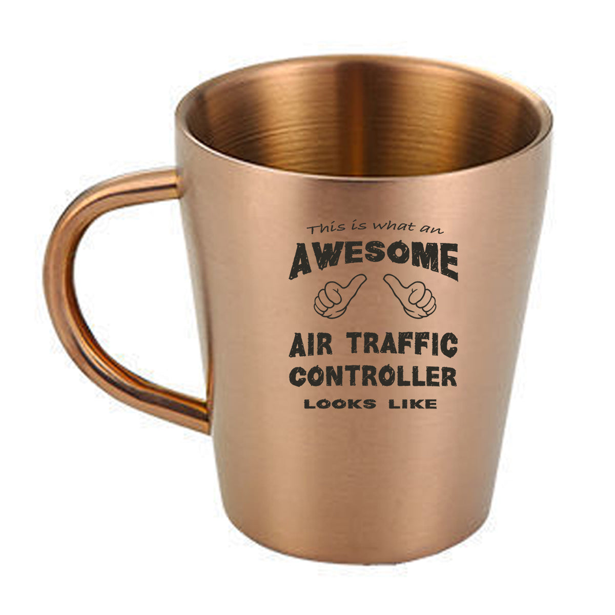 Air Traffic Controller Designed Stainless Steel Coffee Mugs