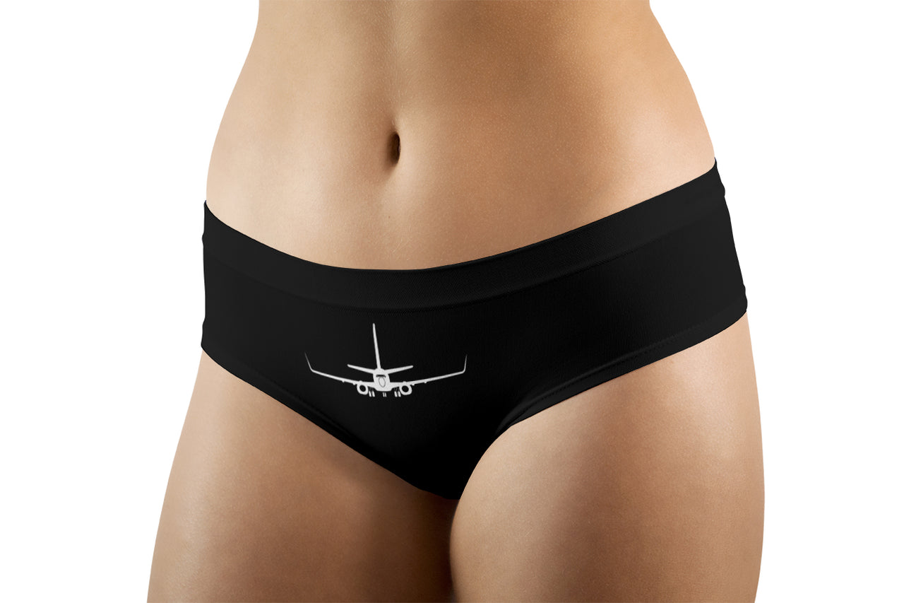 Boeing 737-800NG Silhouette Designed Women Panties & Shorts