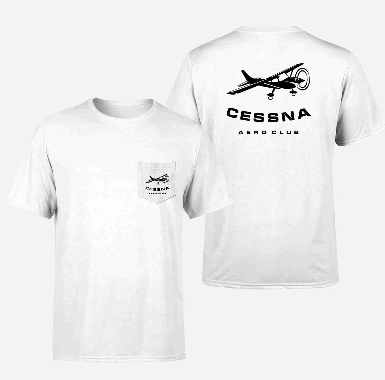 Cessna Aeroclub Designed Pocket T-Shirts