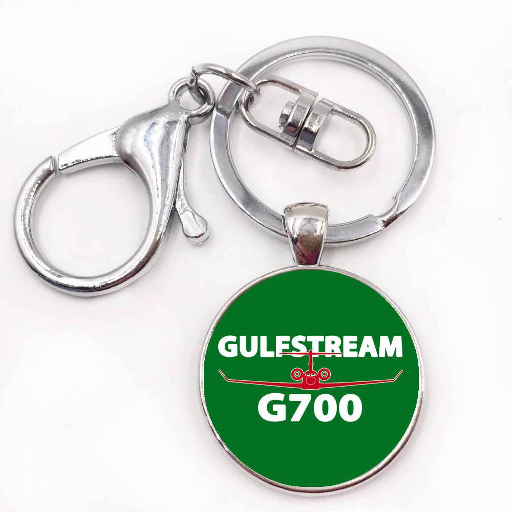 Amazing Gulfstream G700 Designed Circle Key Chains