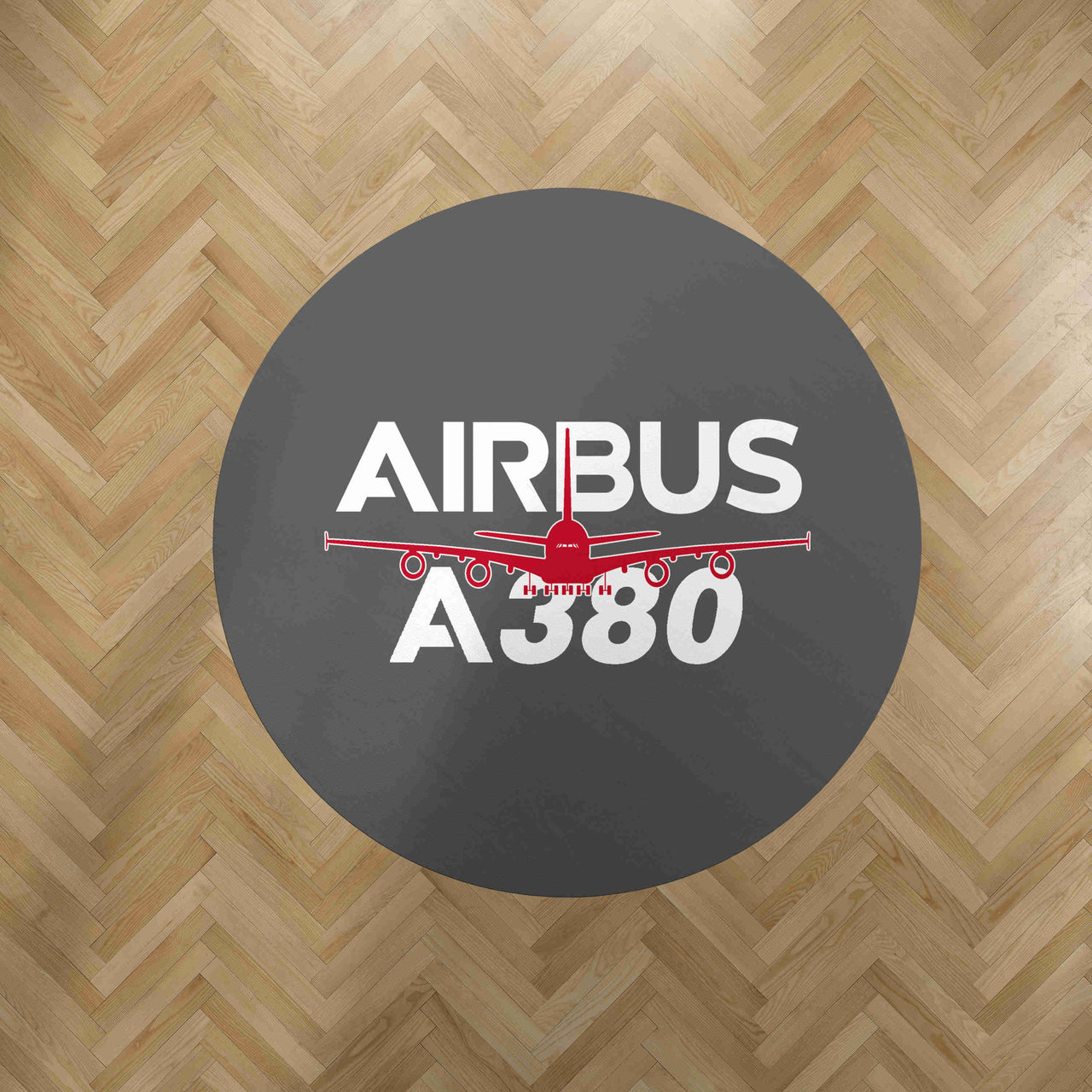 Amazing Airbus A380 Designed Carpet & Floor Mats (Round)