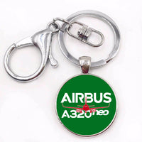 Thumbnail for Amazing Airbus A320neo Designed Circle Key Chains