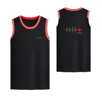 Thumbnail for Aviation Heartbeats Designed Basketball Style Sports Tank Tops