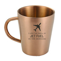 Thumbnail for I Love The Smell Of Jet Fuel In The Morning Designed Stainless Steel Coffee Mugs