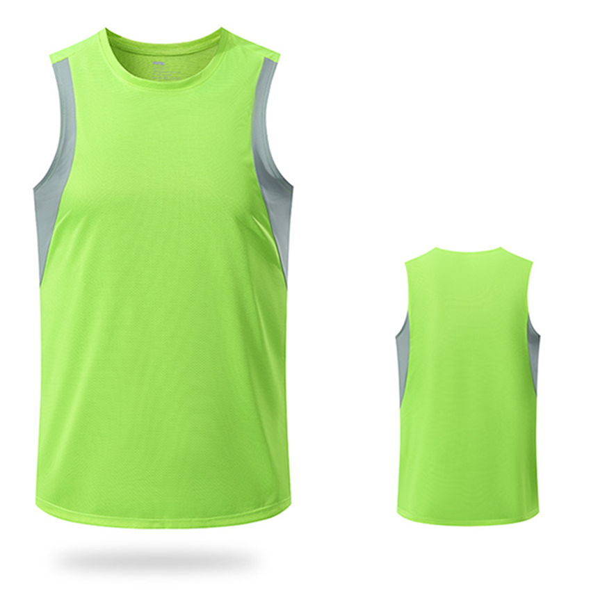 NO Designed Men Sleeveless T-shirt Quick Dry Vests