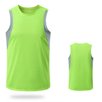 Thumbnail for NO Designed Men Sleeveless T-shirt Quick Dry Vests