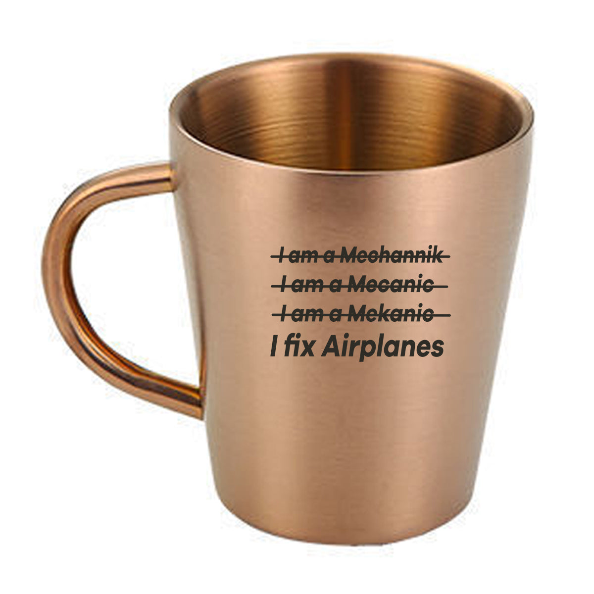 I Fix Airplanes Designed Stainless Steel Coffee Mugs