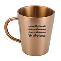 Thumbnail for I Fix Airplanes Designed Stainless Steel Coffee Mugs