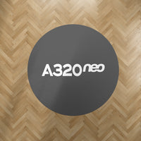 Thumbnail for A320neo & Text Designed Carpet & Floor Mats (Round)