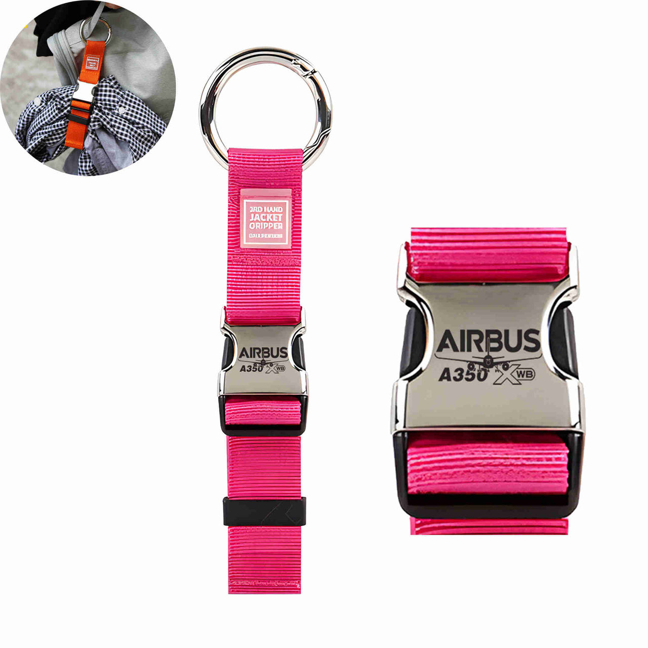 Amazing Airbus A350 XWB Designed Portable Luggage Strap Jacket Gripper