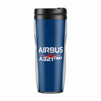 Thumbnail for Amazing Airbus A321neo Designed Plastic Travel Mugs