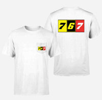 Thumbnail for Flat Colourful 767 Designed Pocket T-Shirts