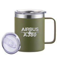 Thumbnail for Amazing Airbus A380 Designed Stainless Steel Laser Engraved Mugs