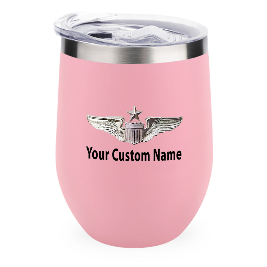 Custom Name (US Air Force & Star) Designed 12oz Egg Cups