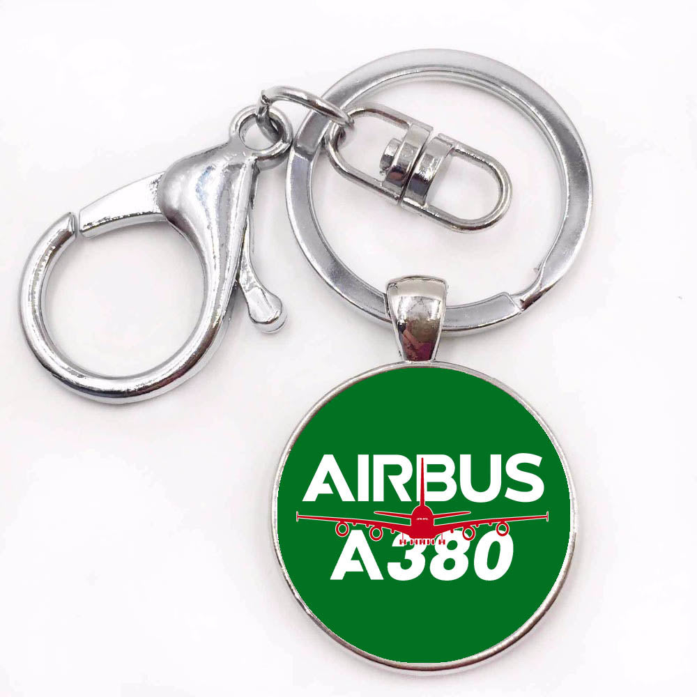 Amazing Airbus A380 Designed Circle Key Chains