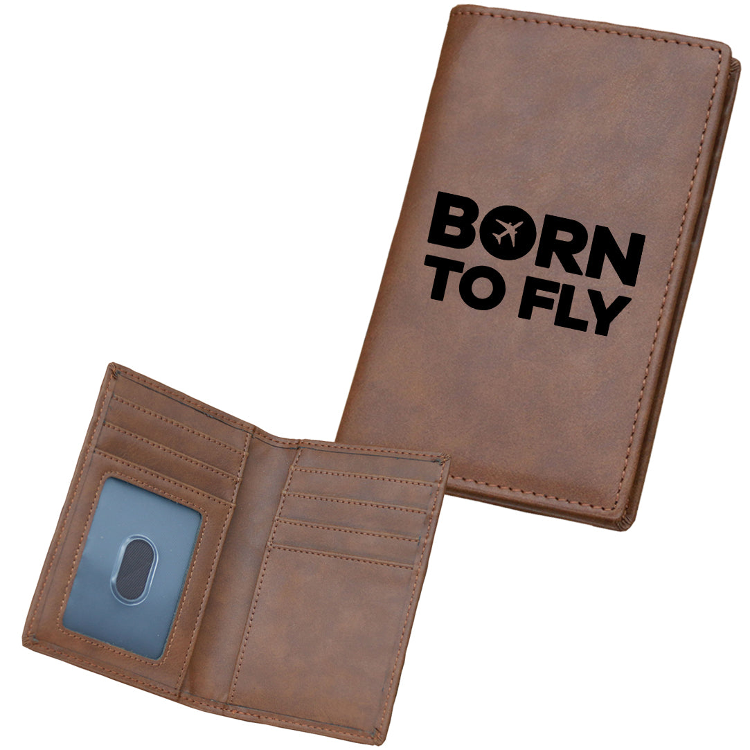 Born To Fly Special Designed Leather Card Holder Wallets