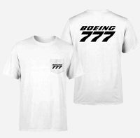 Thumbnail for Boeing 777 & Text Designed Pocket T-Shirts