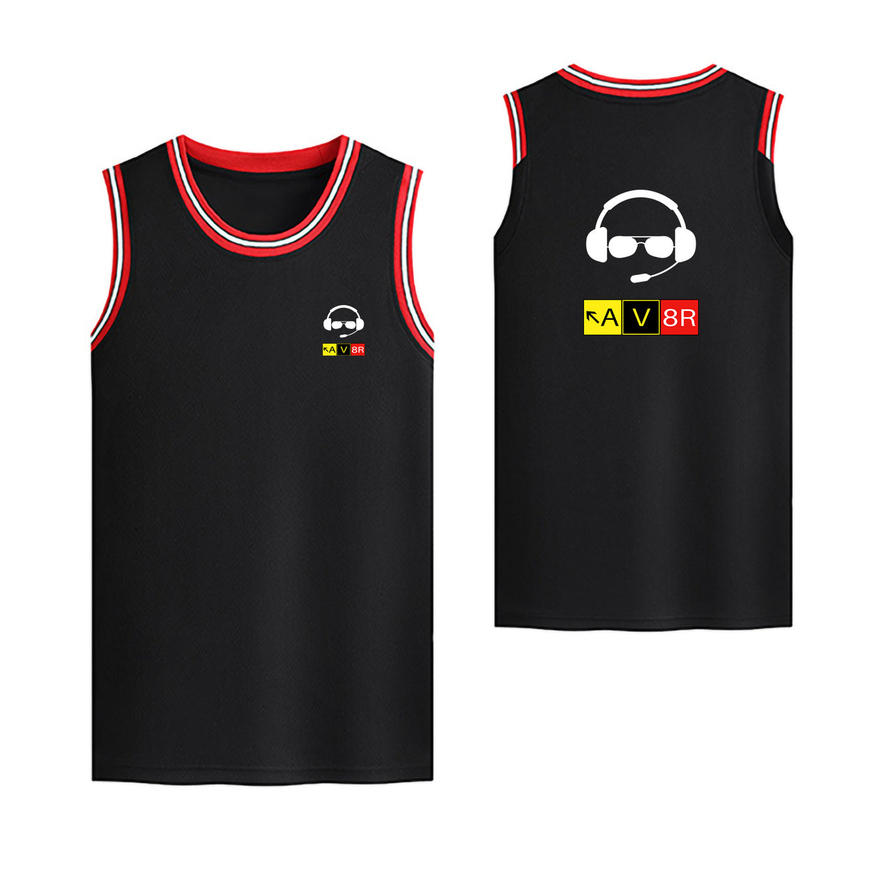 AV8R 2 Designed Basketball Style Sports Tank Tops