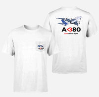 Thumbnail for Airbus A380 Love at first flight Designed Pocket T-Shirts