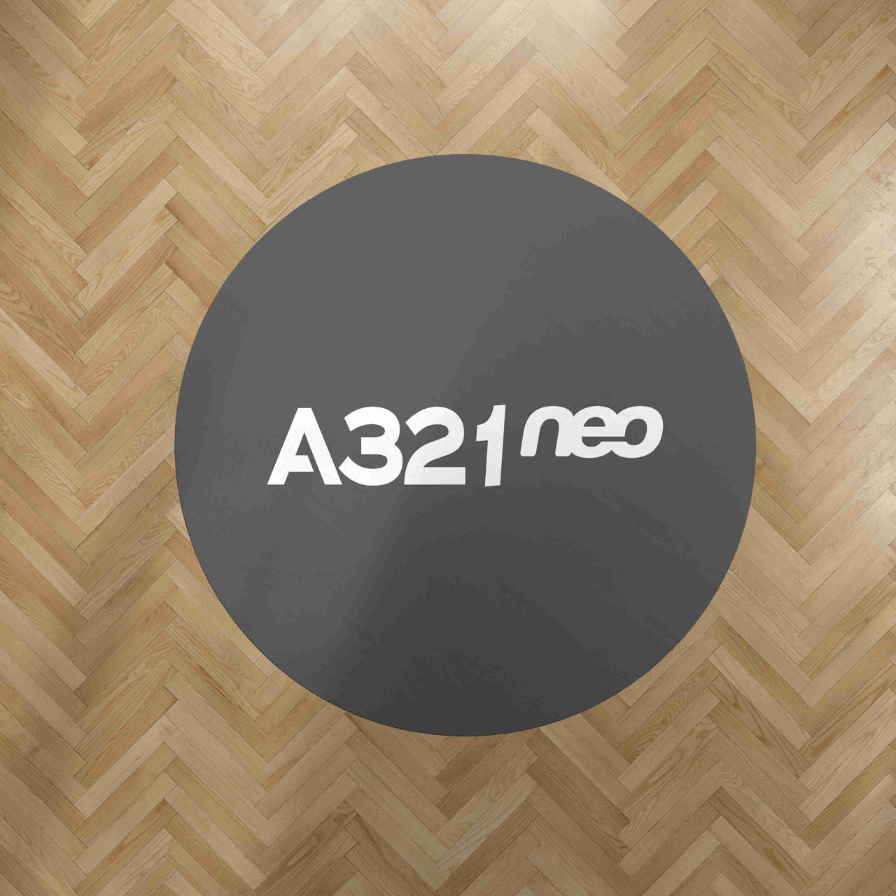 A321neo & Text Designed Carpet & Floor Mats (Round)