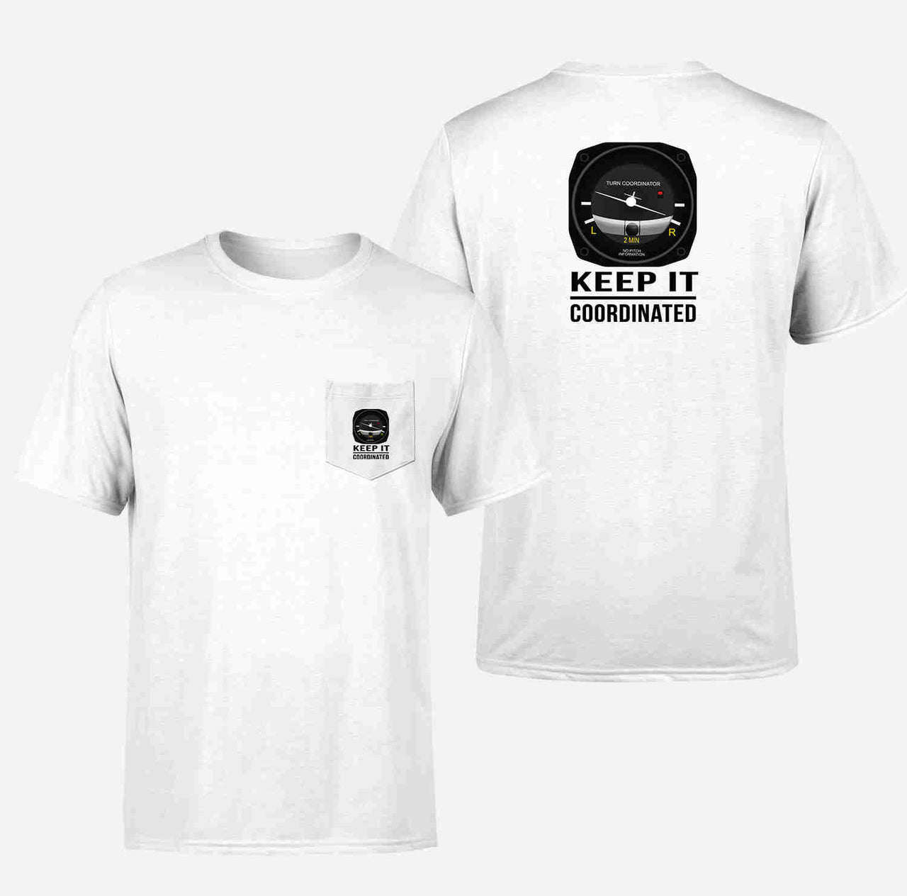 Keep It Coordinated Designed Pocket T-Shirts