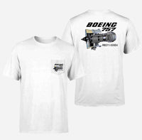 Thumbnail for Boeing 757 & Rolls Royce Engine (RB211) Designed Pocket T-Shirts