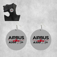 Thumbnail for Amazing Airbus A350 XWB Designed Wooden Drop Earrings