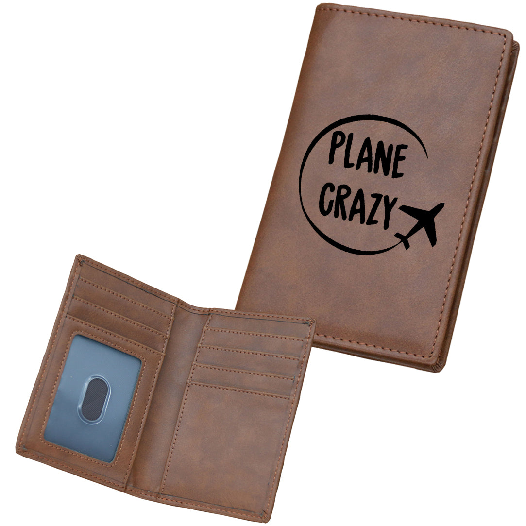 Plane Crazy Designed Leather Card Holder Wallets