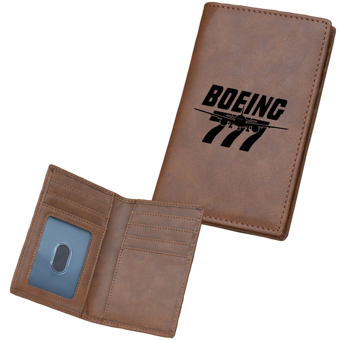 Amazing Boeing 777 Designed Leather Card Holder Wallets