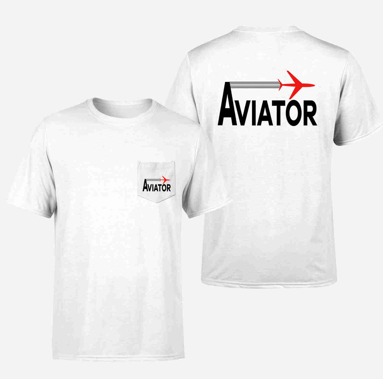 Aviator Designed Pocket T-Shirts