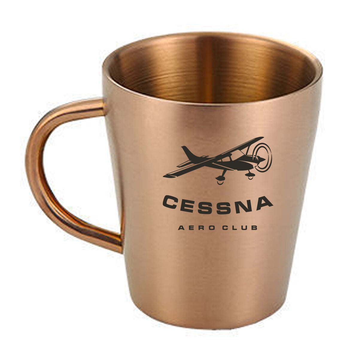 Cessna Aeroclub Designed Stainless Steel Coffee Mugs