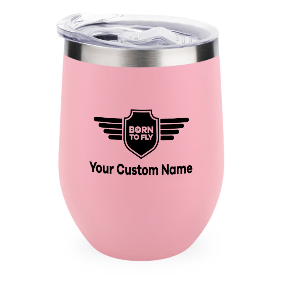 Custom Name (Badge 5) Designed 12oz Egg Cups