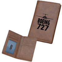 Thumbnail for Boeing 727 & Plane Designed Leather Card Holder Wallets