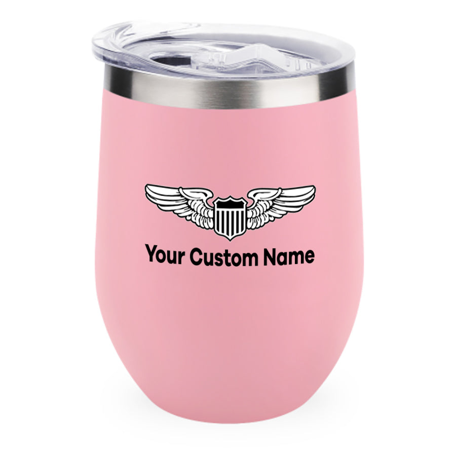 Custom Name (Military Badge) Designed 12oz Egg Cups