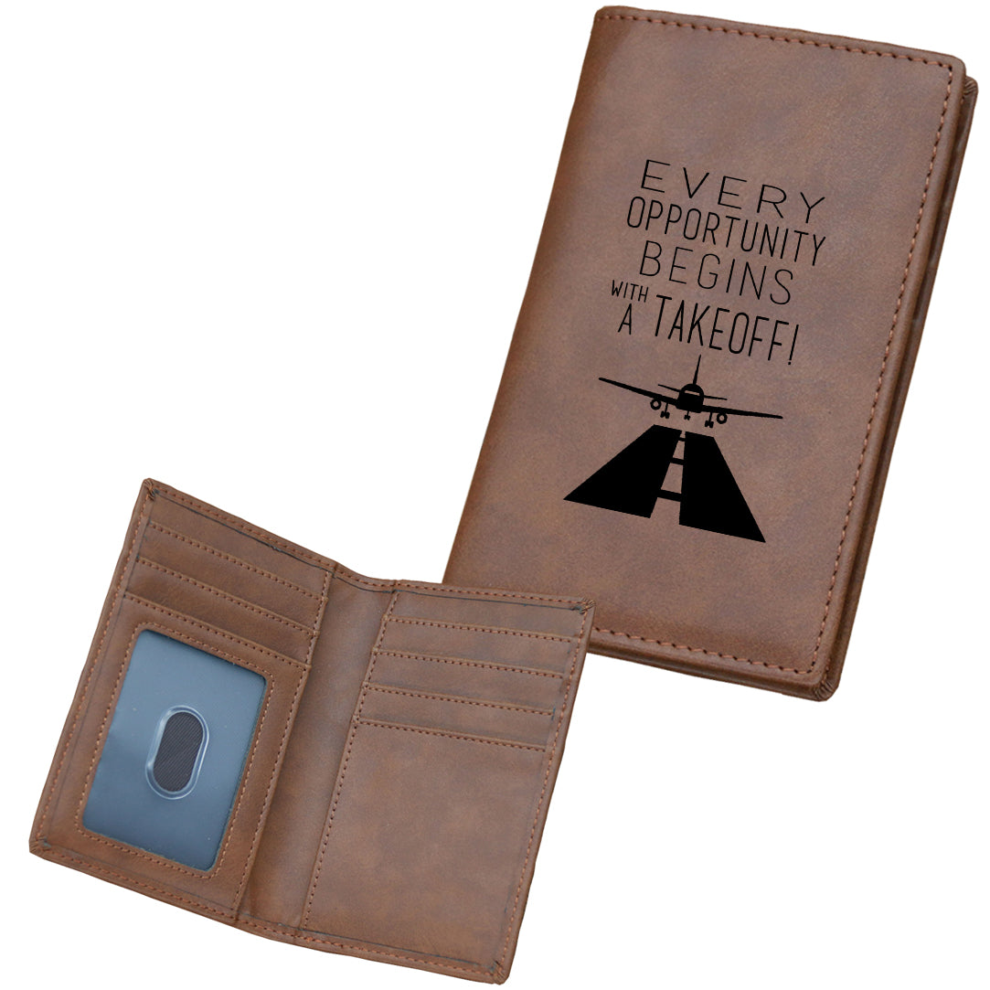 Every Opportunity Designed Leather Card Holder Wallets