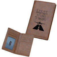 Thumbnail for Every Opportunity Designed Leather Card Holder Wallets