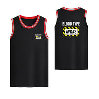 Thumbnail for Blood Type AVGAS Designed Basketball Style Sports Tank Tops