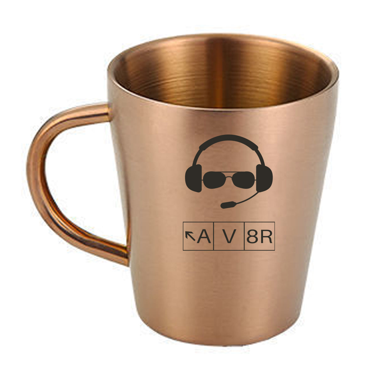 AV8R 2 Designed Stainless Steel Coffee Mugs