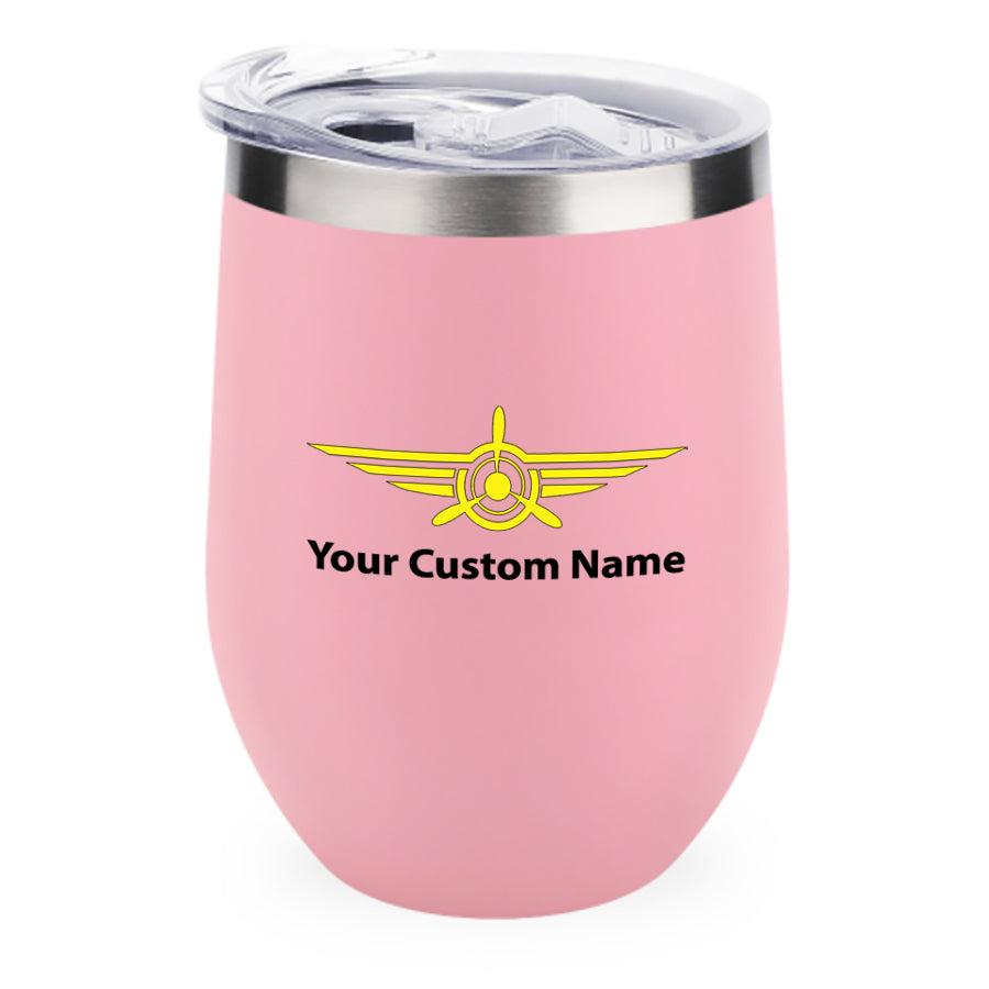 Custom Name (Badge 3) Designed 12oz Egg Cups