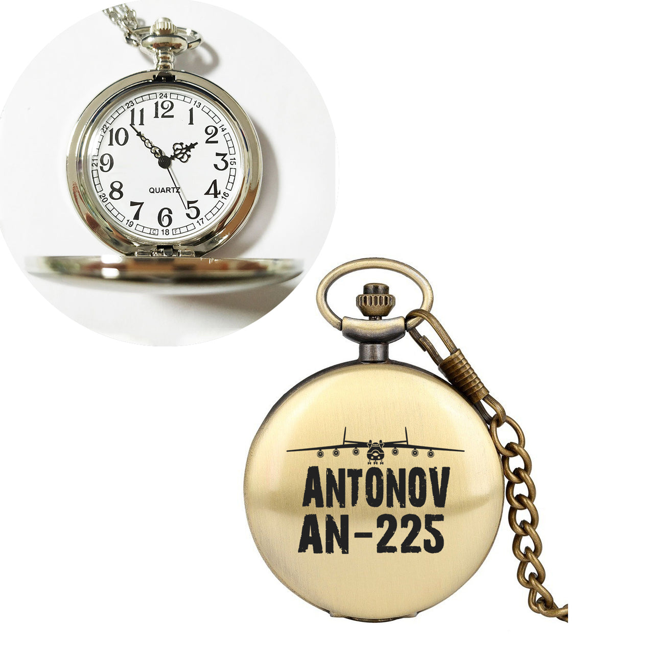 Antonov AN-225 & Plane Designed Pocket Watches