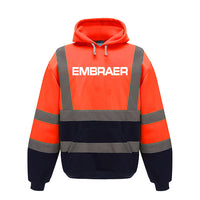 Thumbnail for Embraer & Text Designed Reflective Hoodies