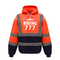 Thumbnail for Boeing 777 & Plane Designed Reflective Hoodies