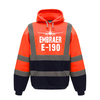 Thumbnail for Embraer E-190 & Plane Designed Reflective Hoodies